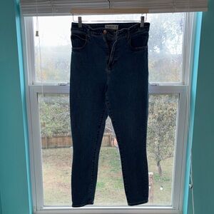 Abercrombie & Fitch The Super Skinny Ankle Dark Blue Women's Jeans